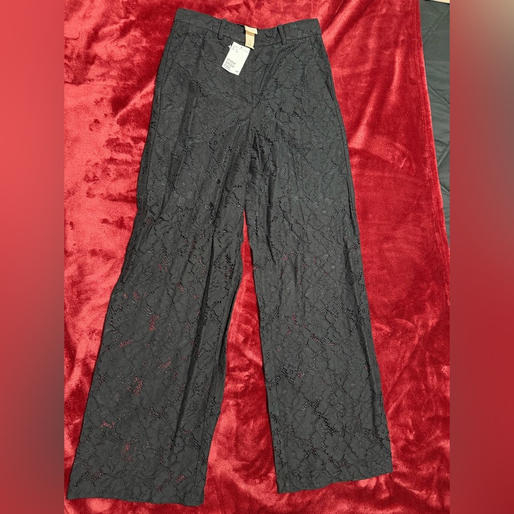 Black Lace Pants